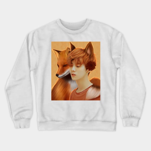 Fox Spirit Crewneck Sweatshirt by PanicInParadise